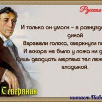насмешка короля СЕВЕРЯНИН читает Павел Беседин