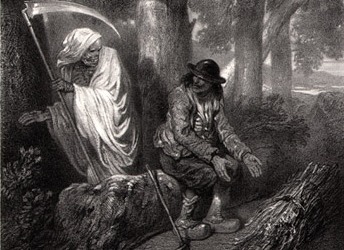 Крестьянин и Смерть, Жан де Лафонтент ,Басня